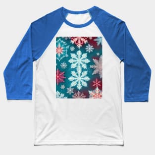 Colourful Ice Crystal Baseball T-Shirt